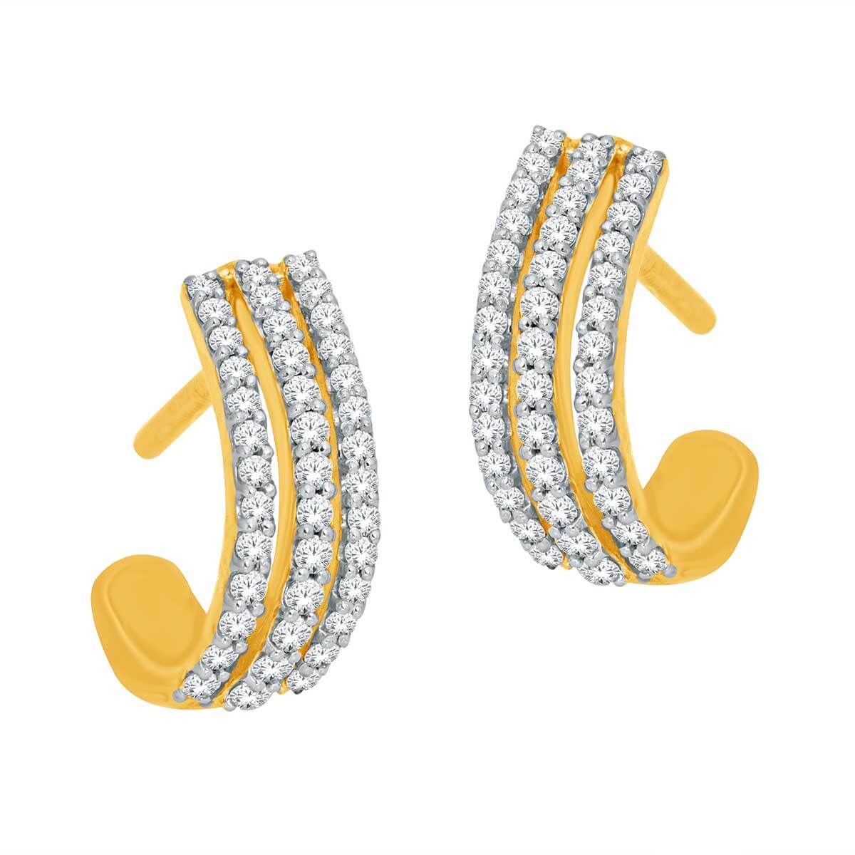 Gloriya Diamond Earring with Free Gold Coin