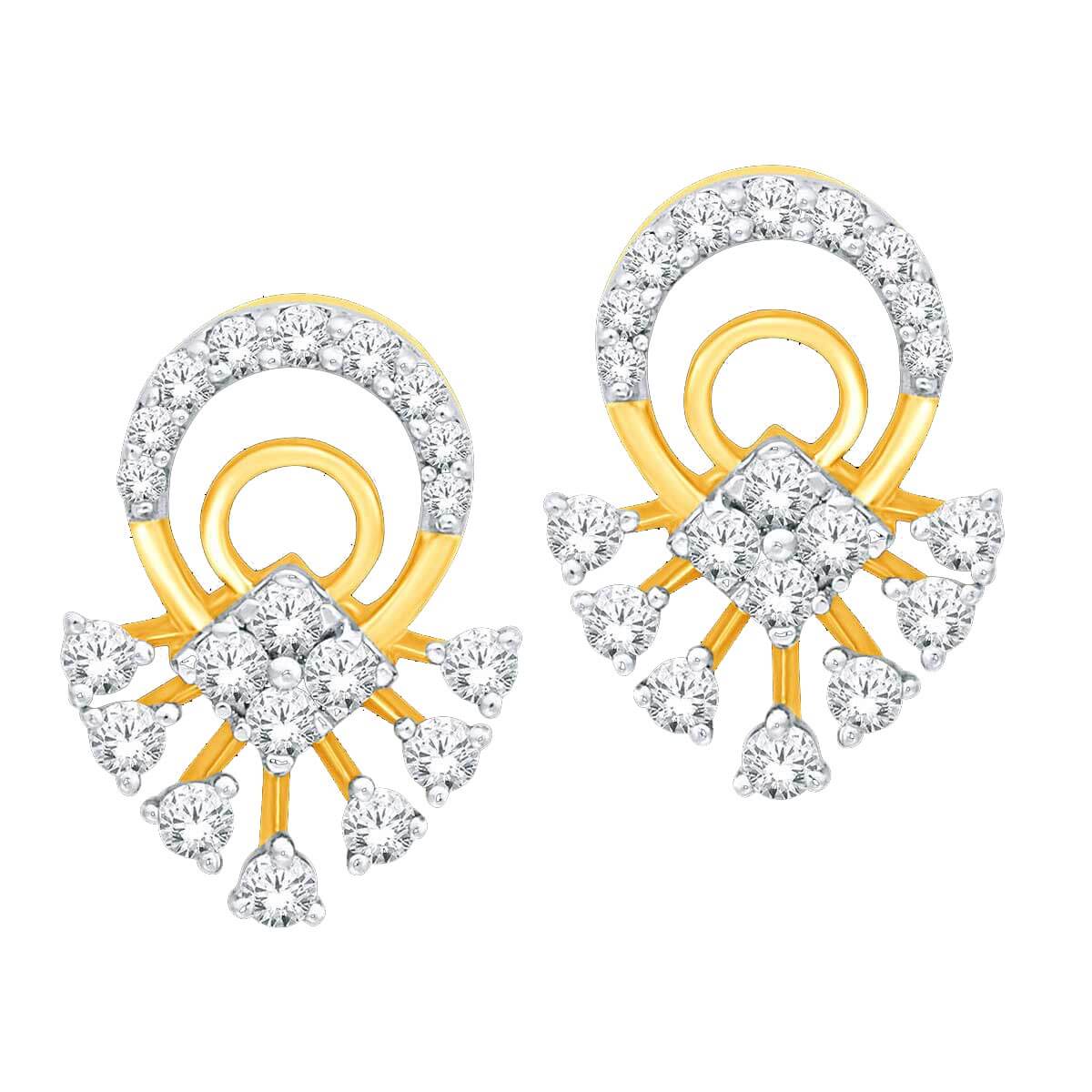 Isha Diamond Earring with Free Gold Coin