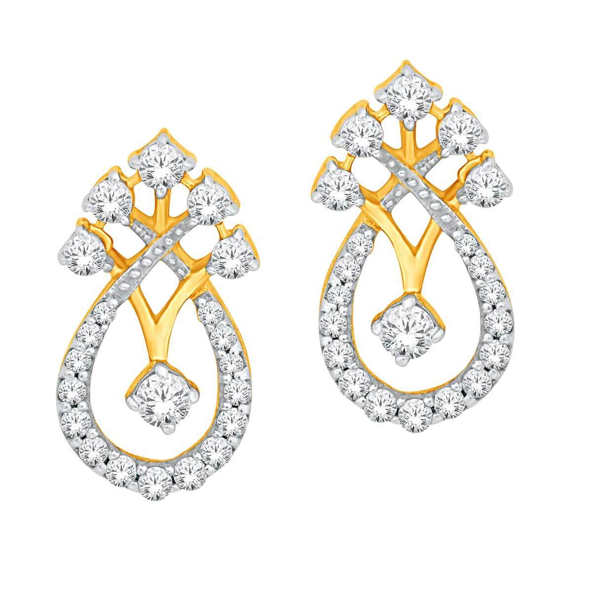 Reeva Eminent Diamond Earring with Free Gold Coin