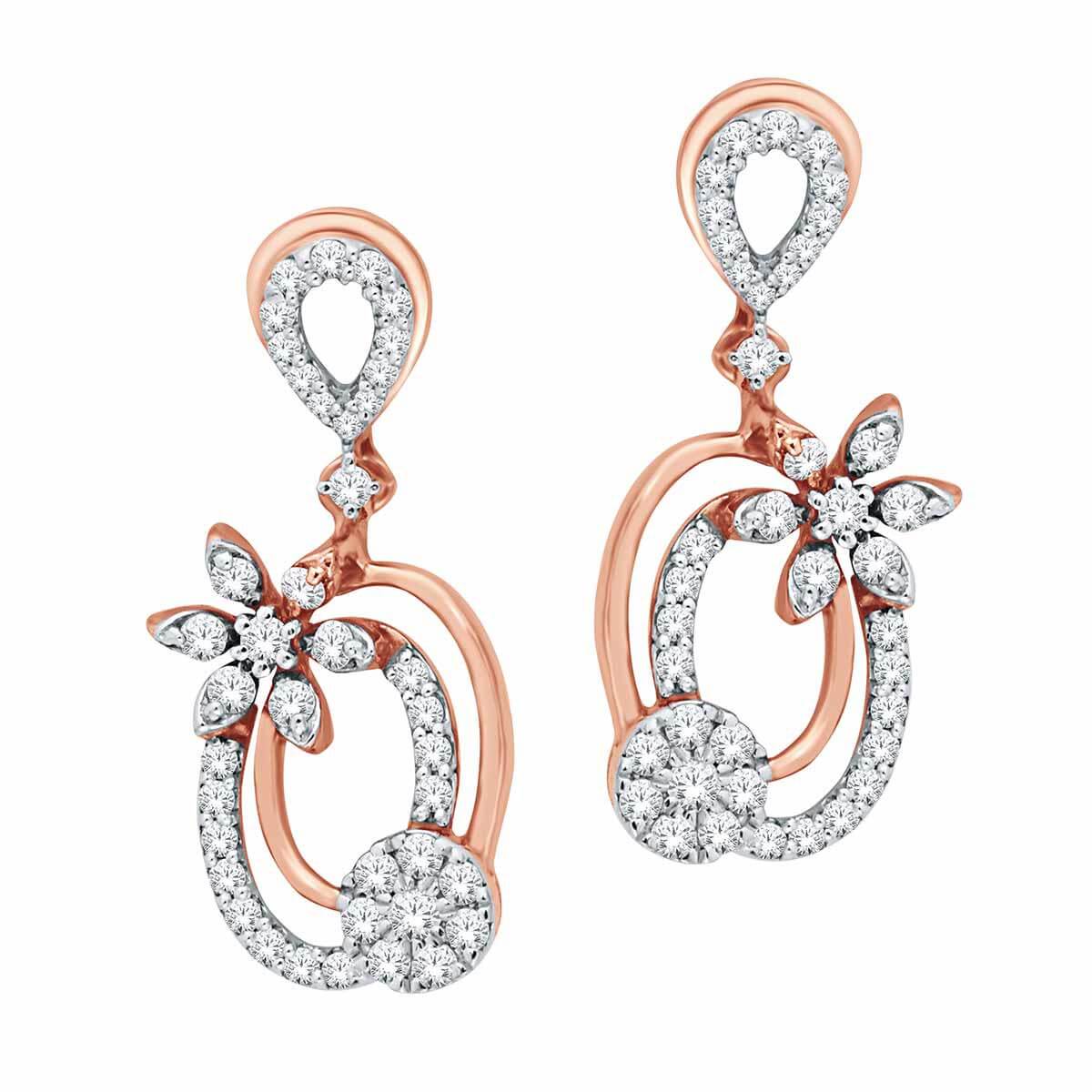 Vijya Diamond Earring with Free Gold Coin