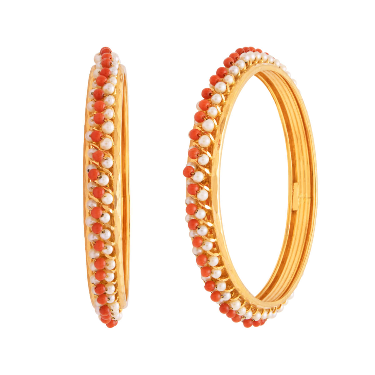 Ravisha Red Gemstone Gold Bangle