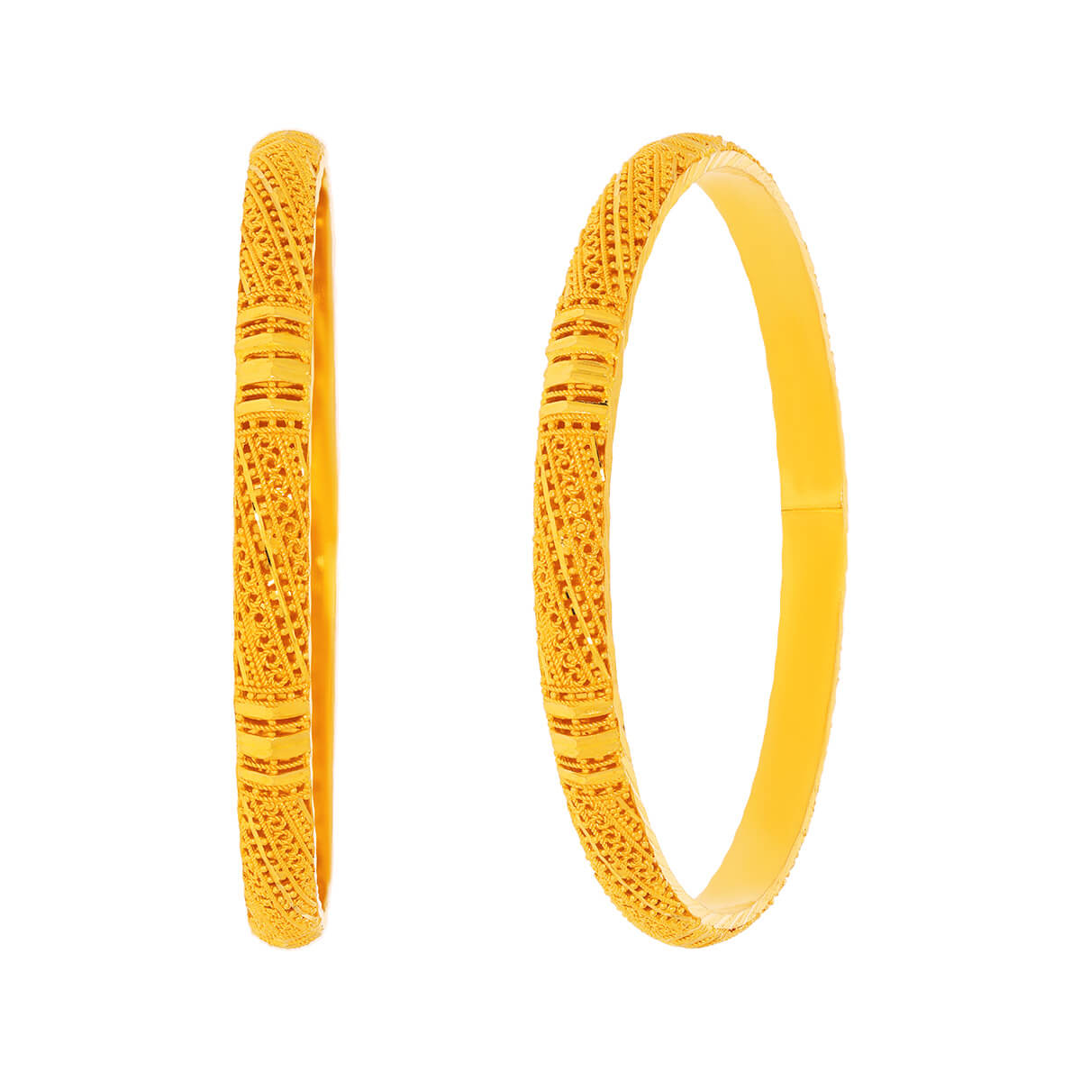 Nishk Gold Bangle with Free Gold Coin