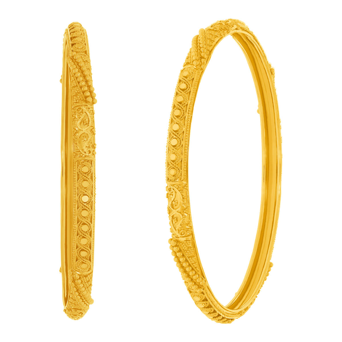 Khush Gold Bangle with Free Gold Coin