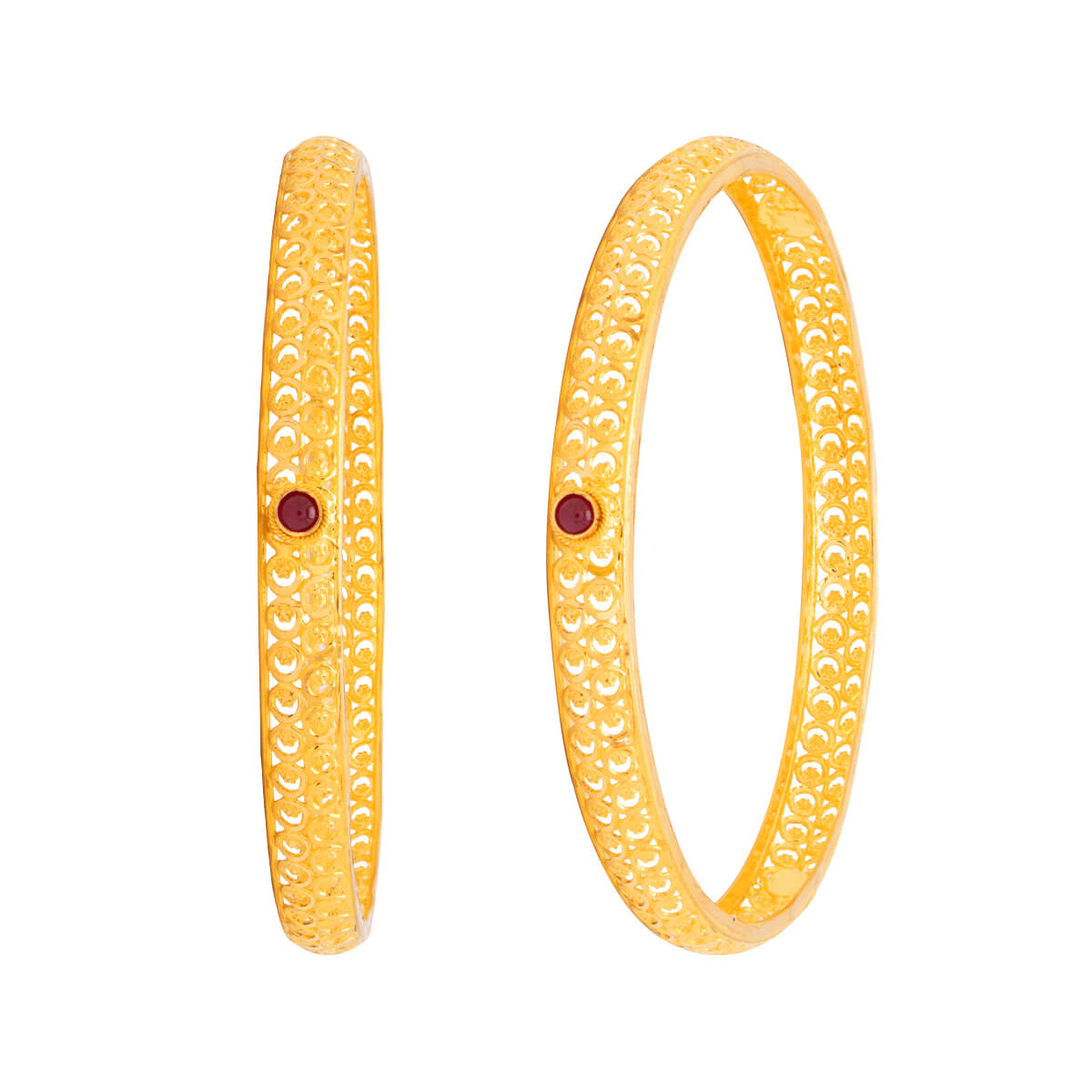 Aadhya Gold Bangle with Free Gold Coin