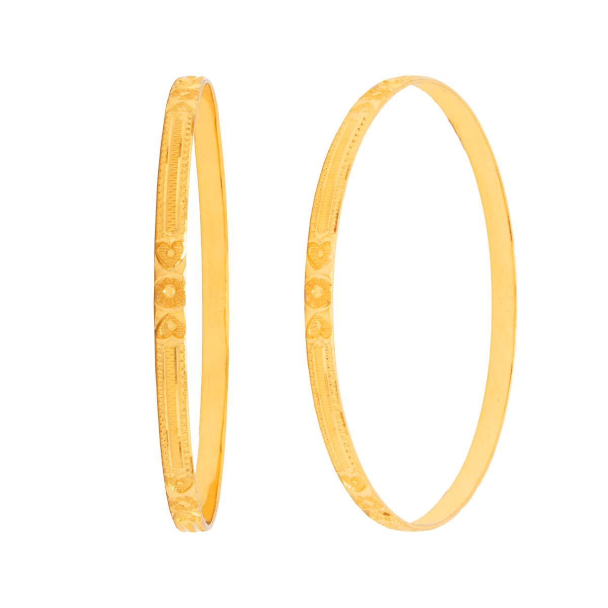 Kashika Gold Bangle with Free Gold Coin