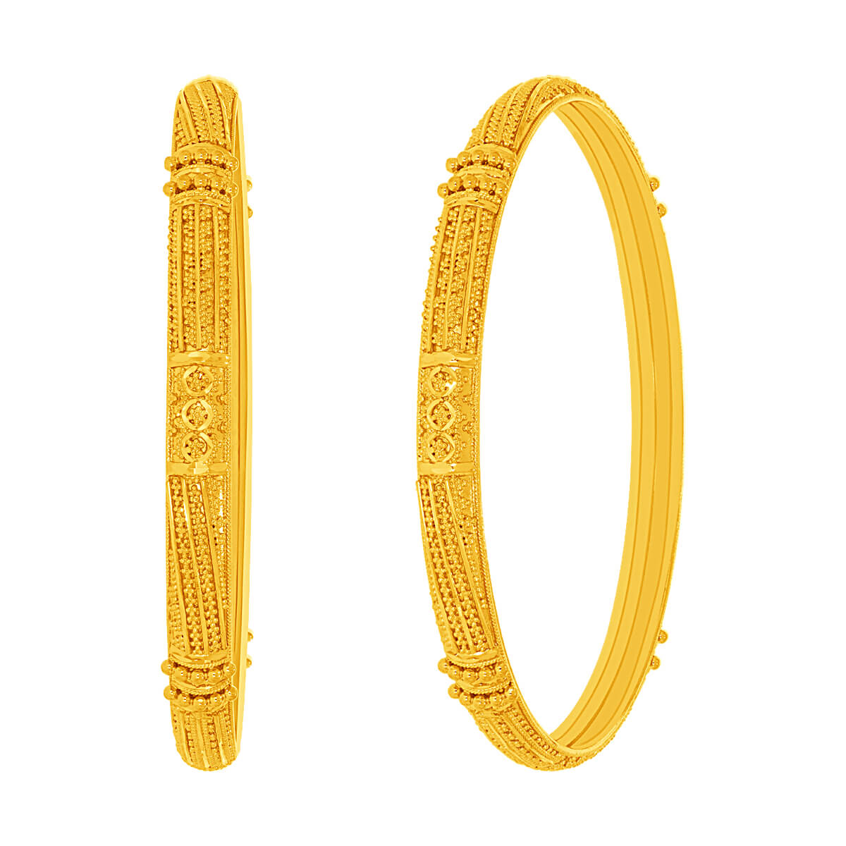 Geethika Gold Bangle with Free Gold Coin