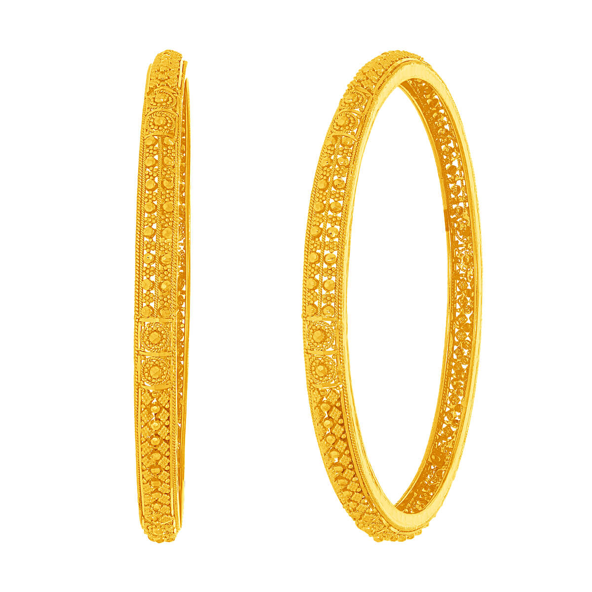 Siya Gold Bangle with Free Gold Coin