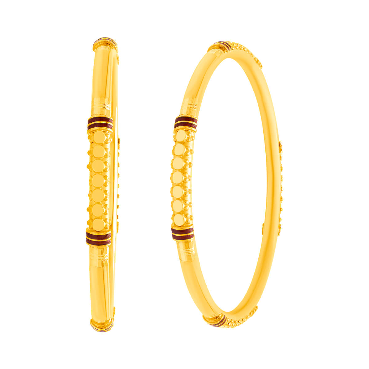 Golden Harmony Gold Bangle with Free Gold Coin