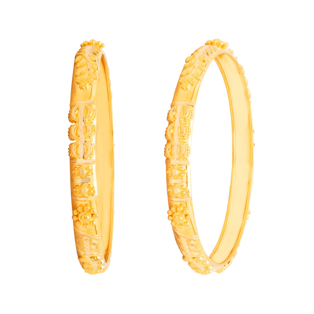 Abhisha Gold Bangle with Free Gold Coin