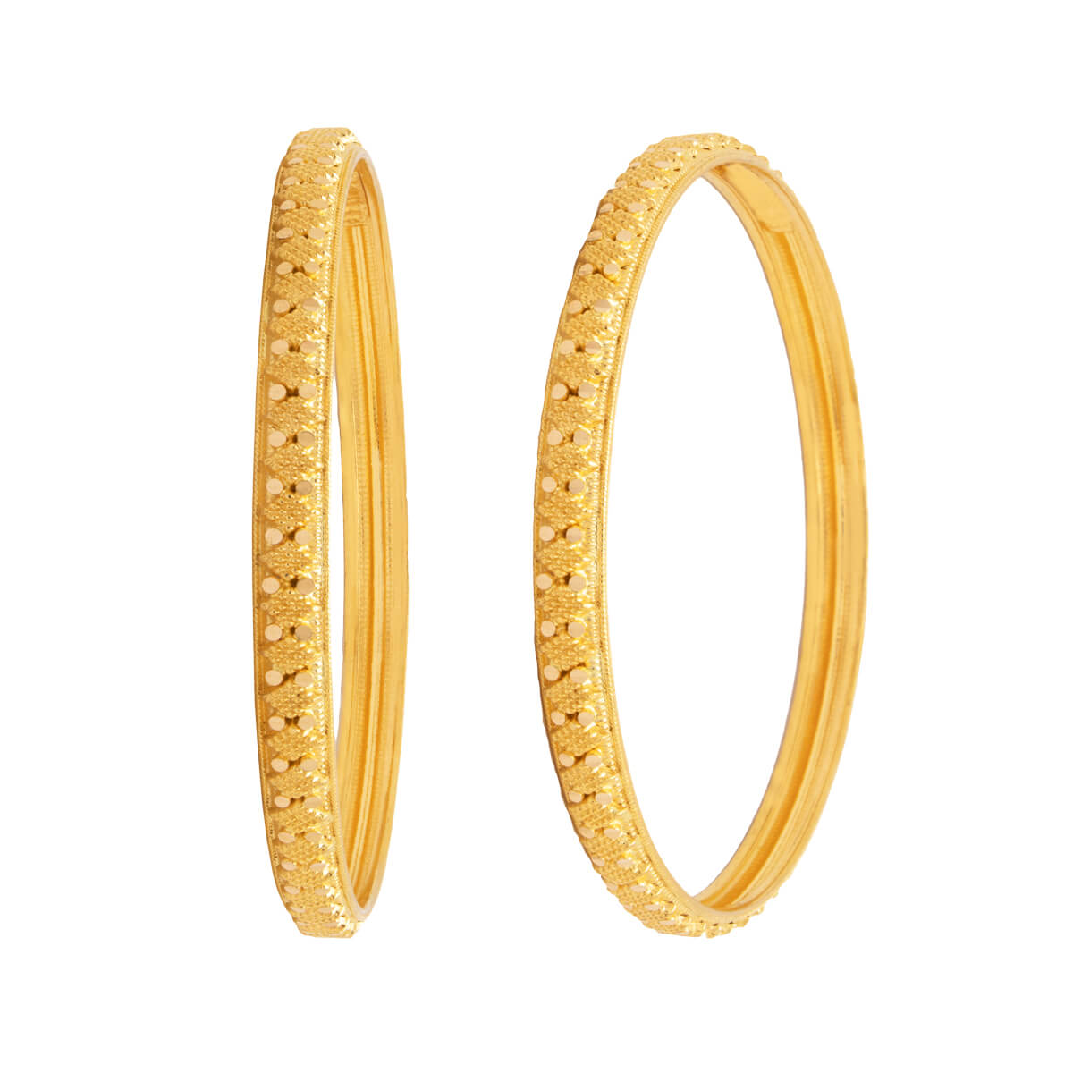 Classic Eminent Gold Bangle with Free Gold Coin