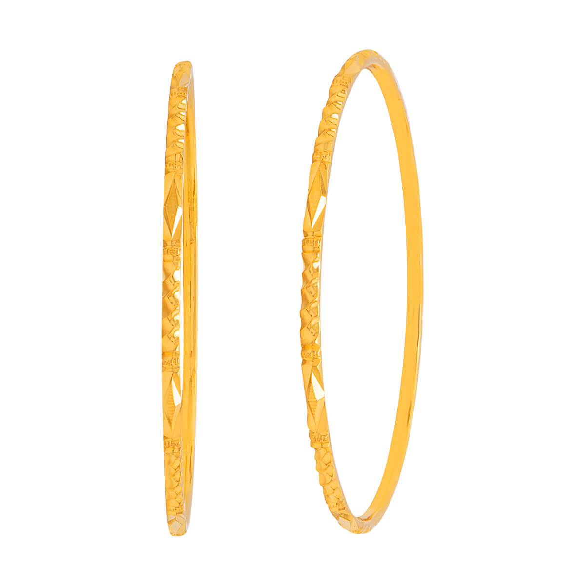 Kavira Gold Bangle with Free Gold Coin