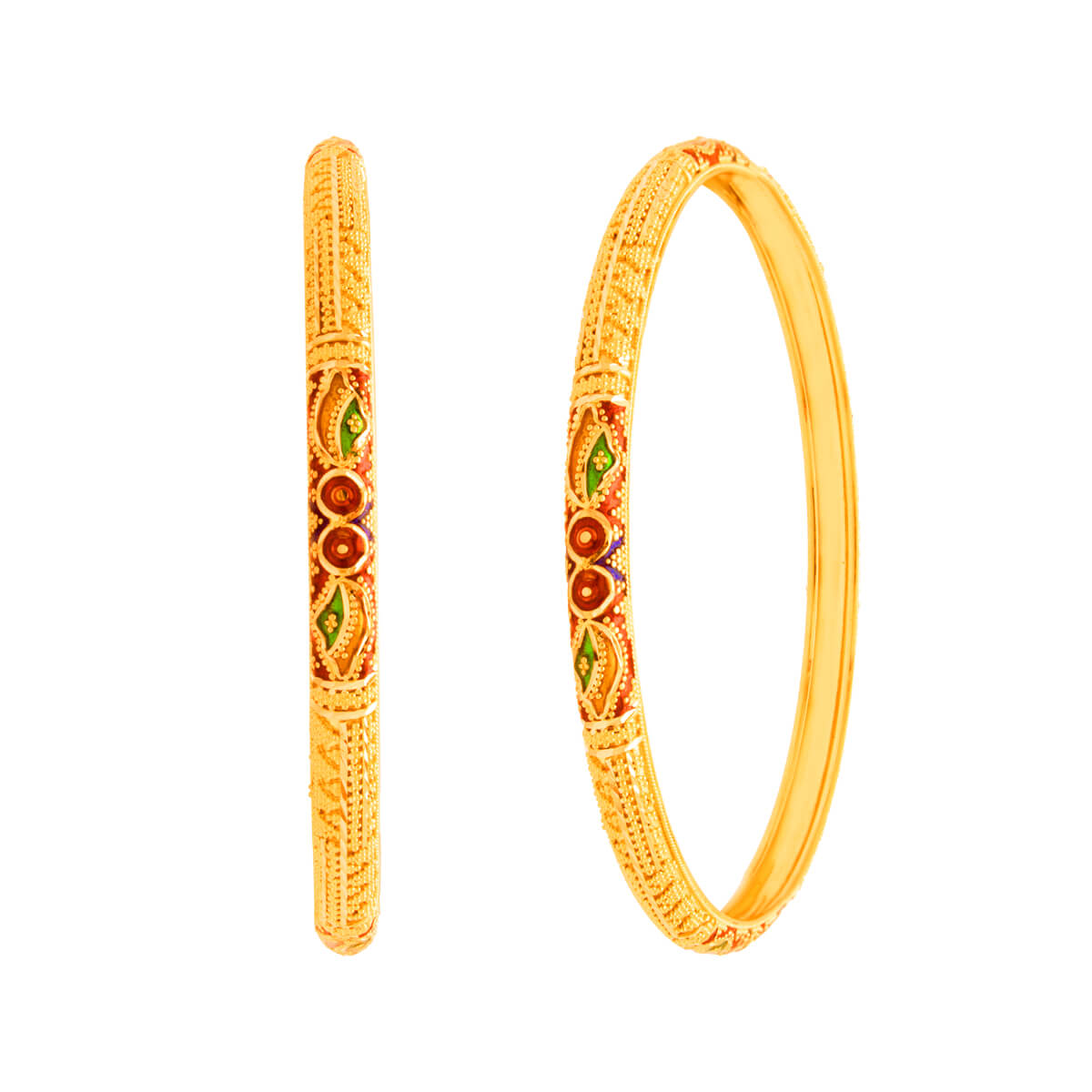 Anuradha Gold Bangle with Free Gold Coin