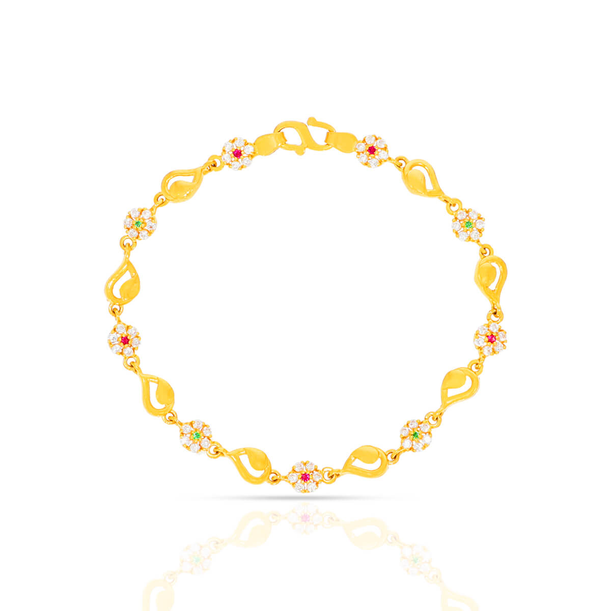 Charming Flora Gold Bracelet with Free Gold Coin