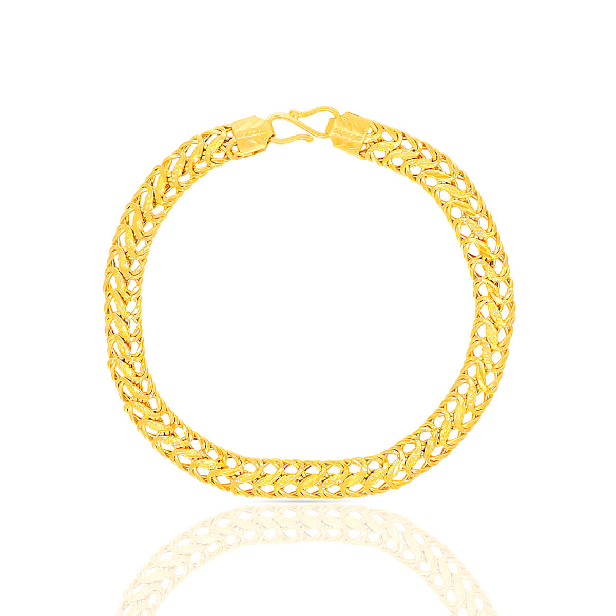 Royal Twist Gold Bracelet with Free Gold Coin