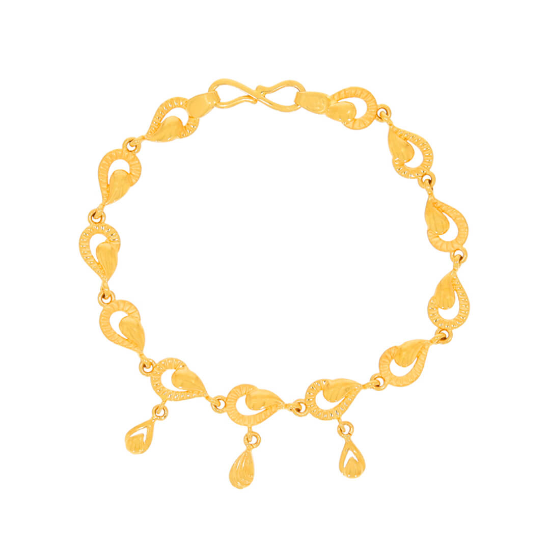 Indira Gold Bracelet with Free Gold Coin