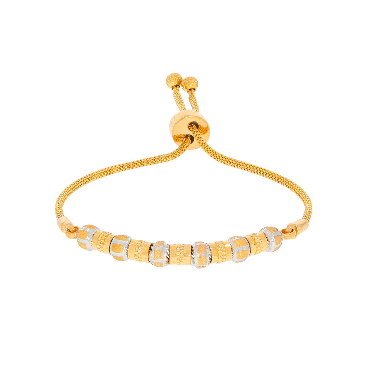 piller Gold Bracelet with Free Gold Coin