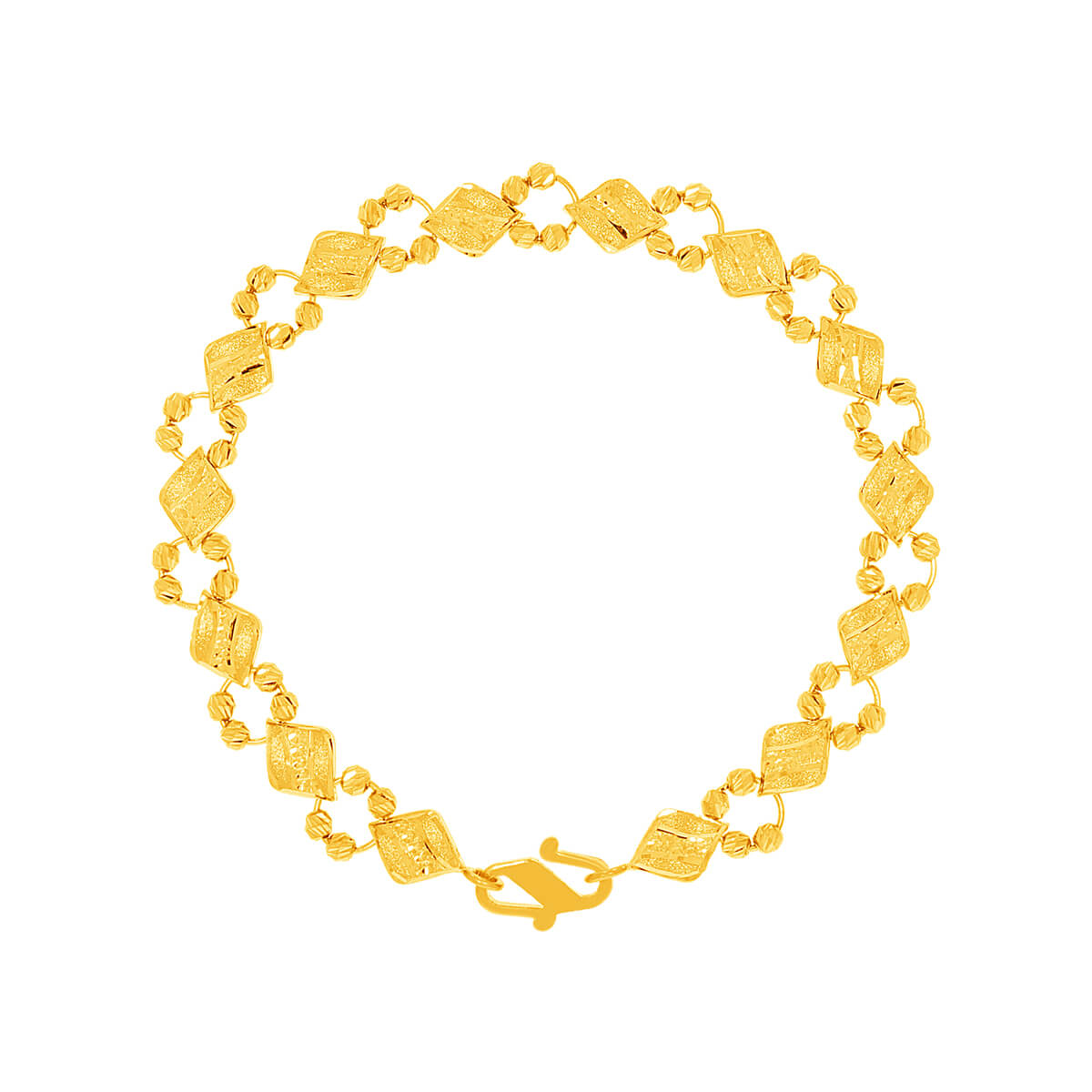 Krishvi Gold Bracelet with Free Gold Coin