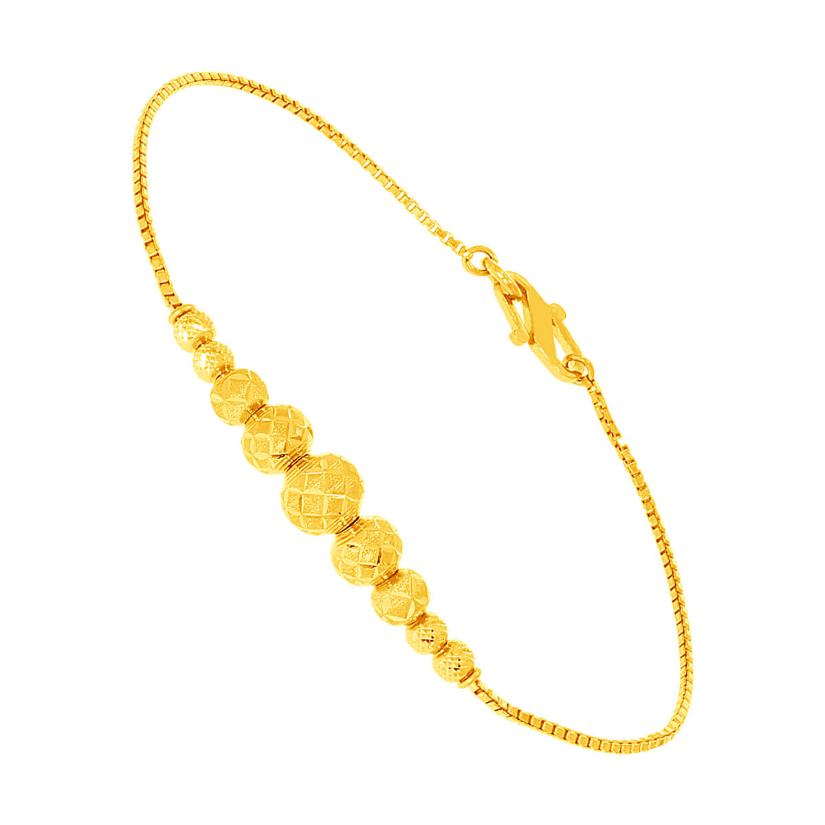 Manushi Gold Bracelet with Free Gold Coin