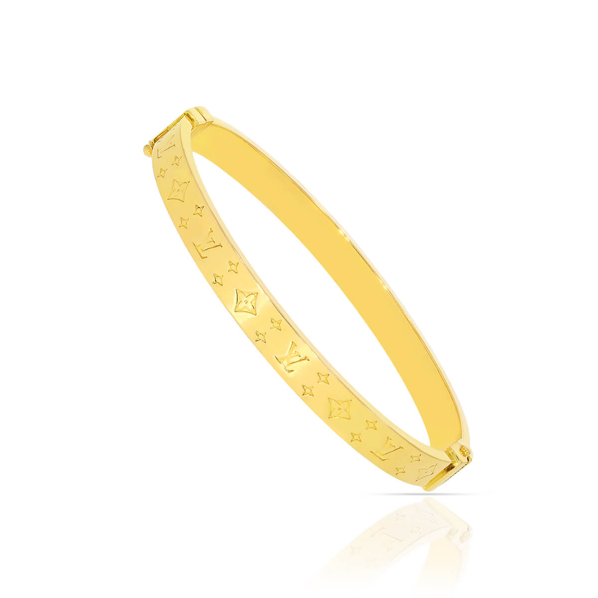 Louis Vuitton Bangle Gold Fashion Bracelets for sale