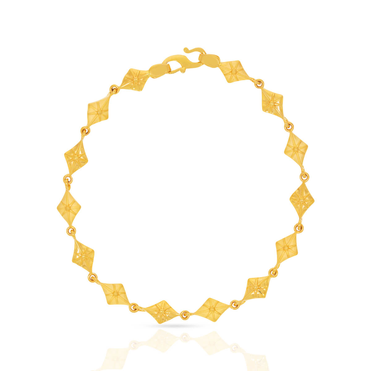 Elegant Adornments Gold Bracelet with Free Gold Coin