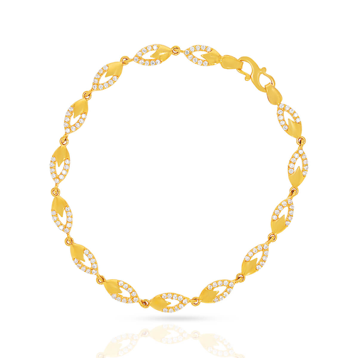 Dazzling Opulence Gold Bracelet