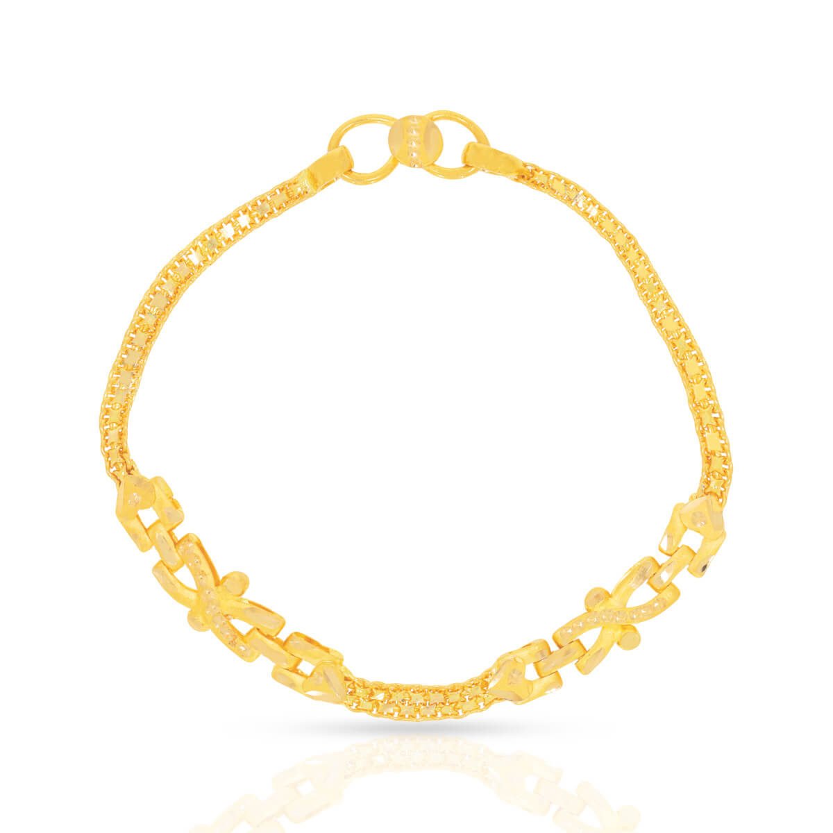 Serenity's Gleam Gold Bracelet with Free Gold Coin