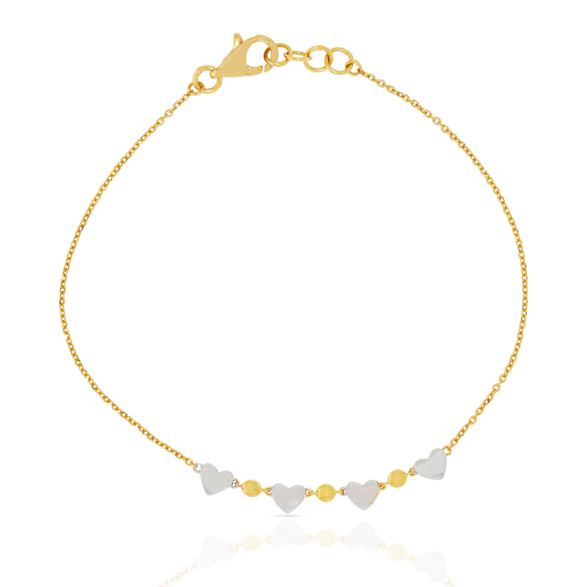 Shimmering Affinity Gold Bracelet with Free Gold Coin