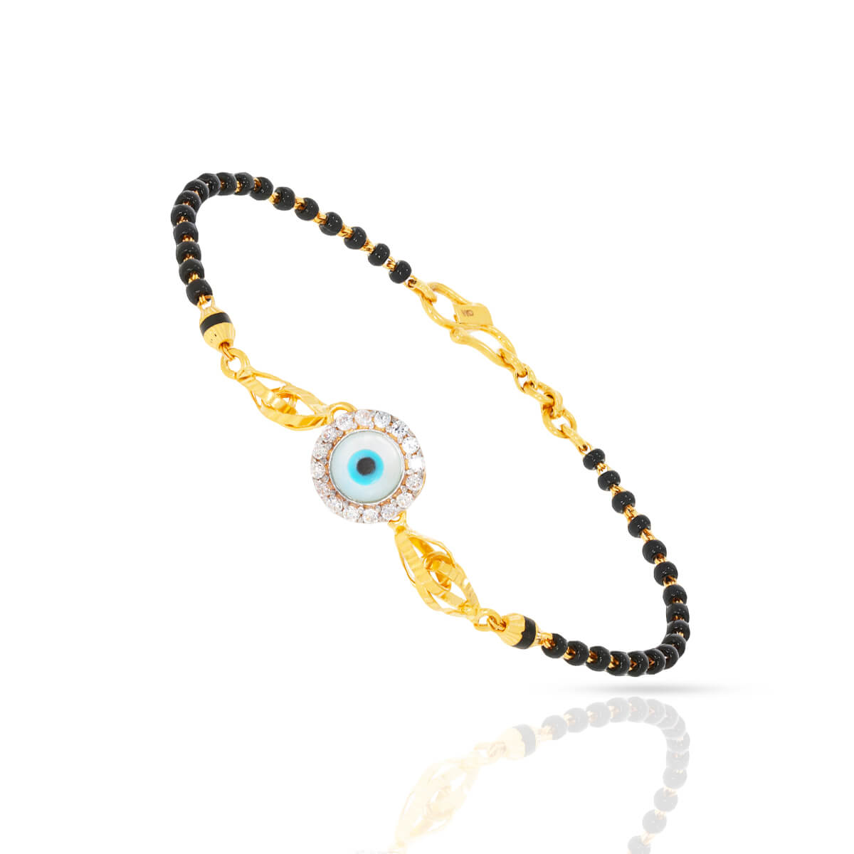 Gold Mangalsutra Bracelet with Free Gold Coin