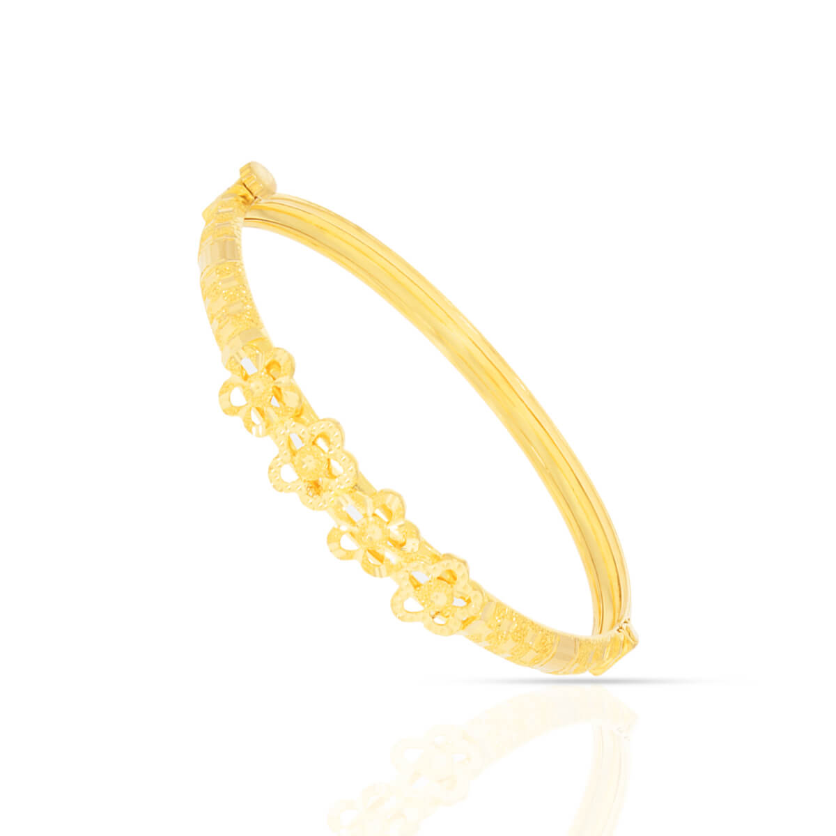 Petal Radiance Gold Bracelet with Free Gold Coin