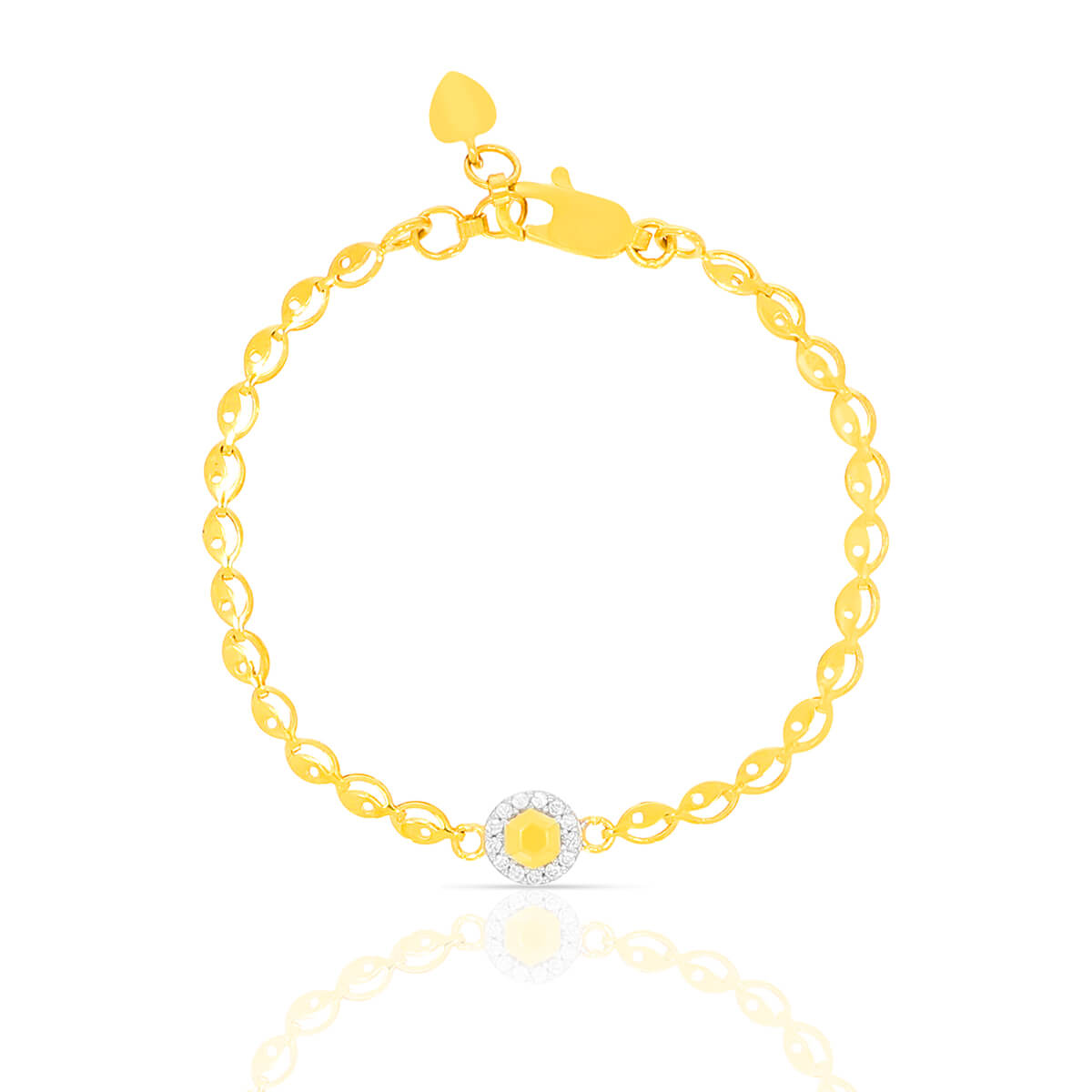 Gold Bracelet with Free Gold Coin