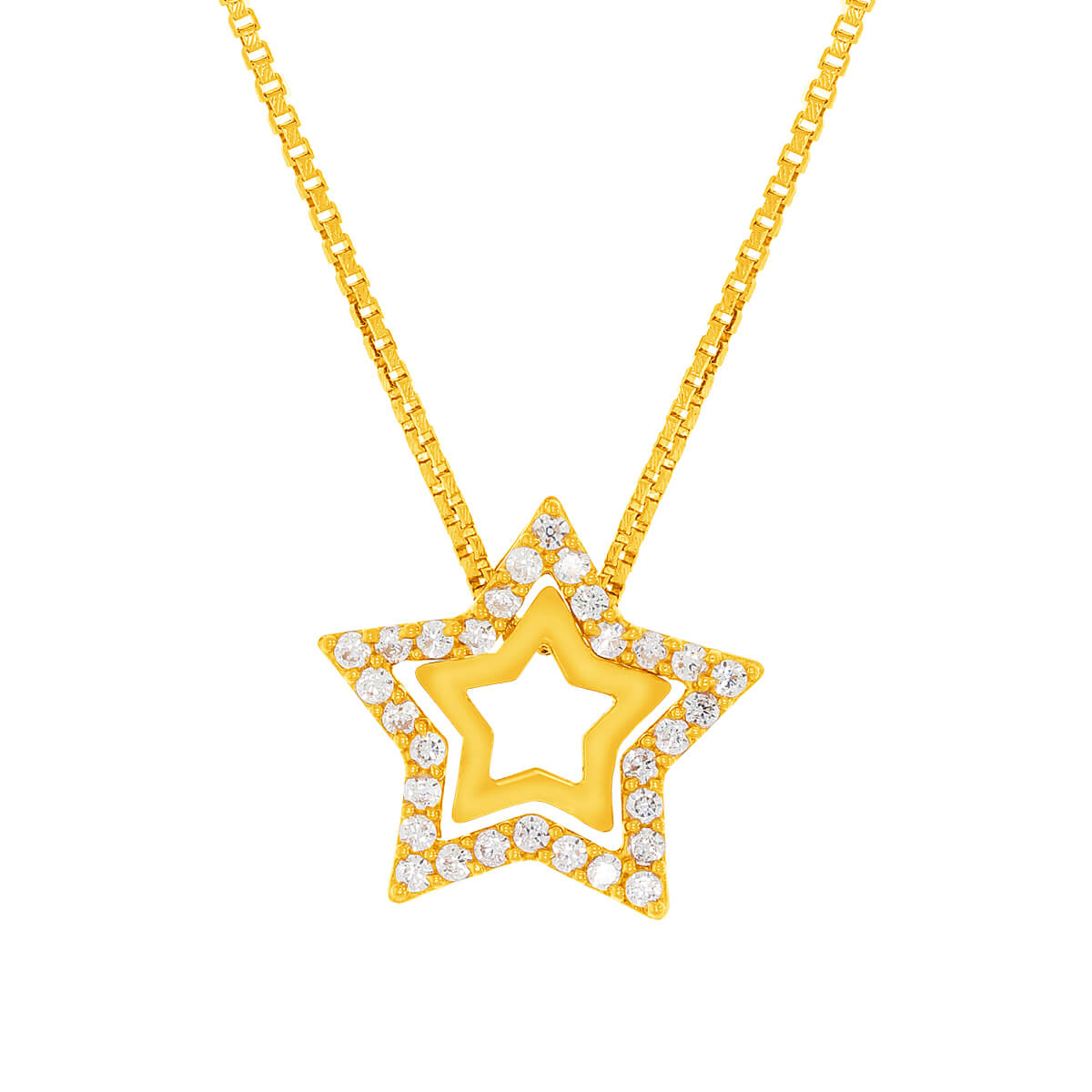 Glowing Charm Gold Chain