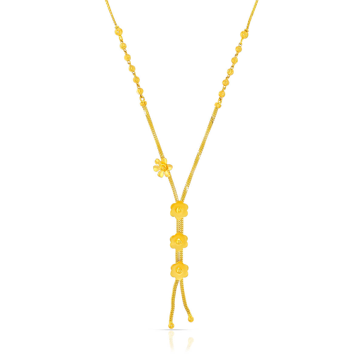 Yellow Elegance Gold Mini Necklace