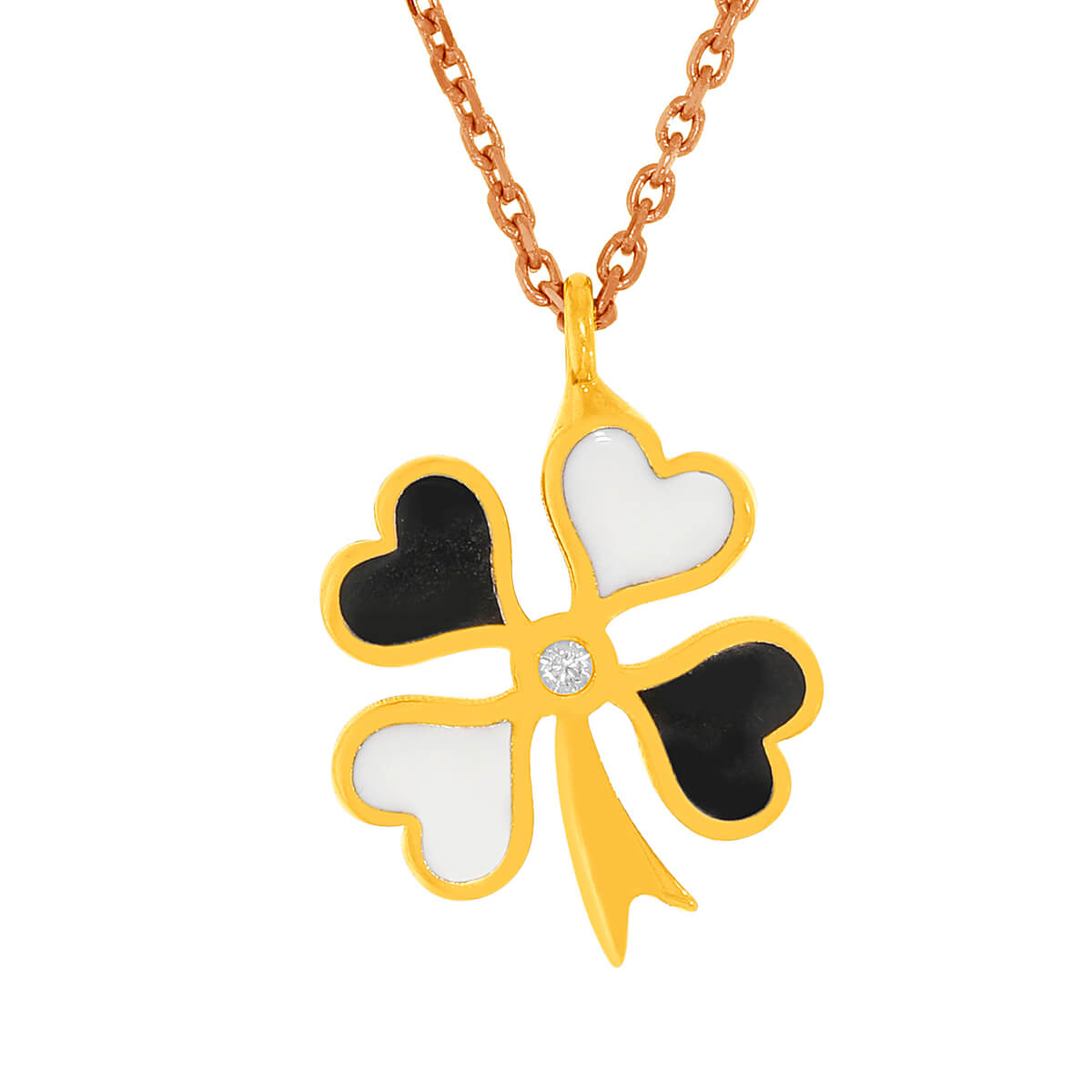 Stylish Floral Gold Chain with Pendant