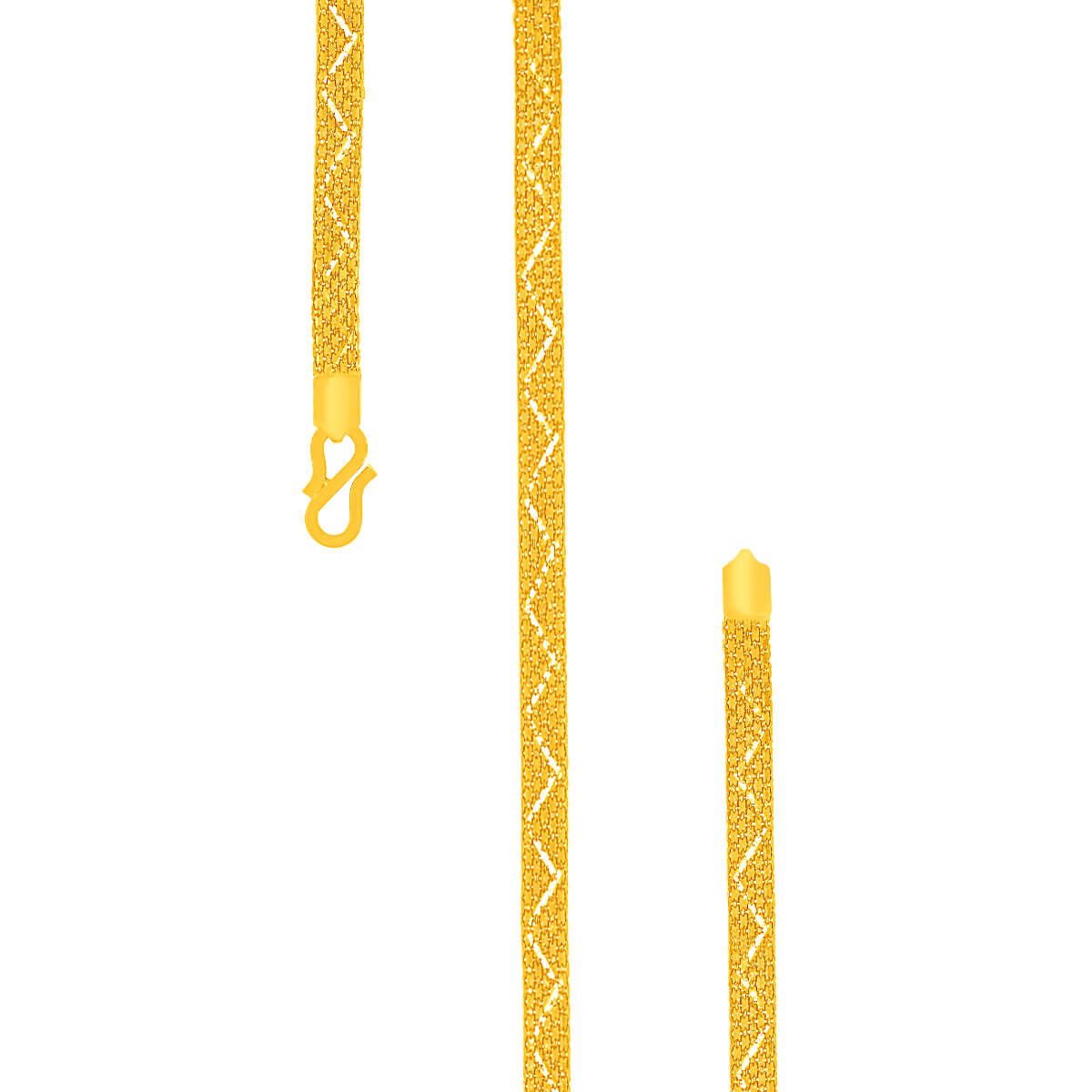 Sleek Shine Polished Gold Chain with Free Gold Coin