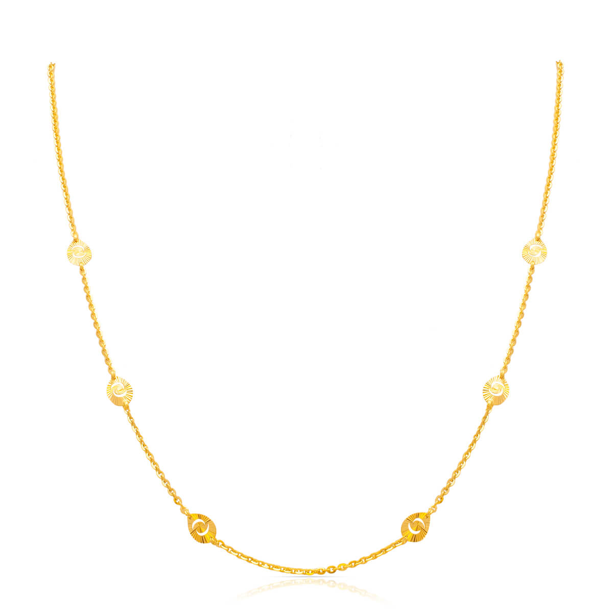 Gold Mini Necklace with Free Gold Coin