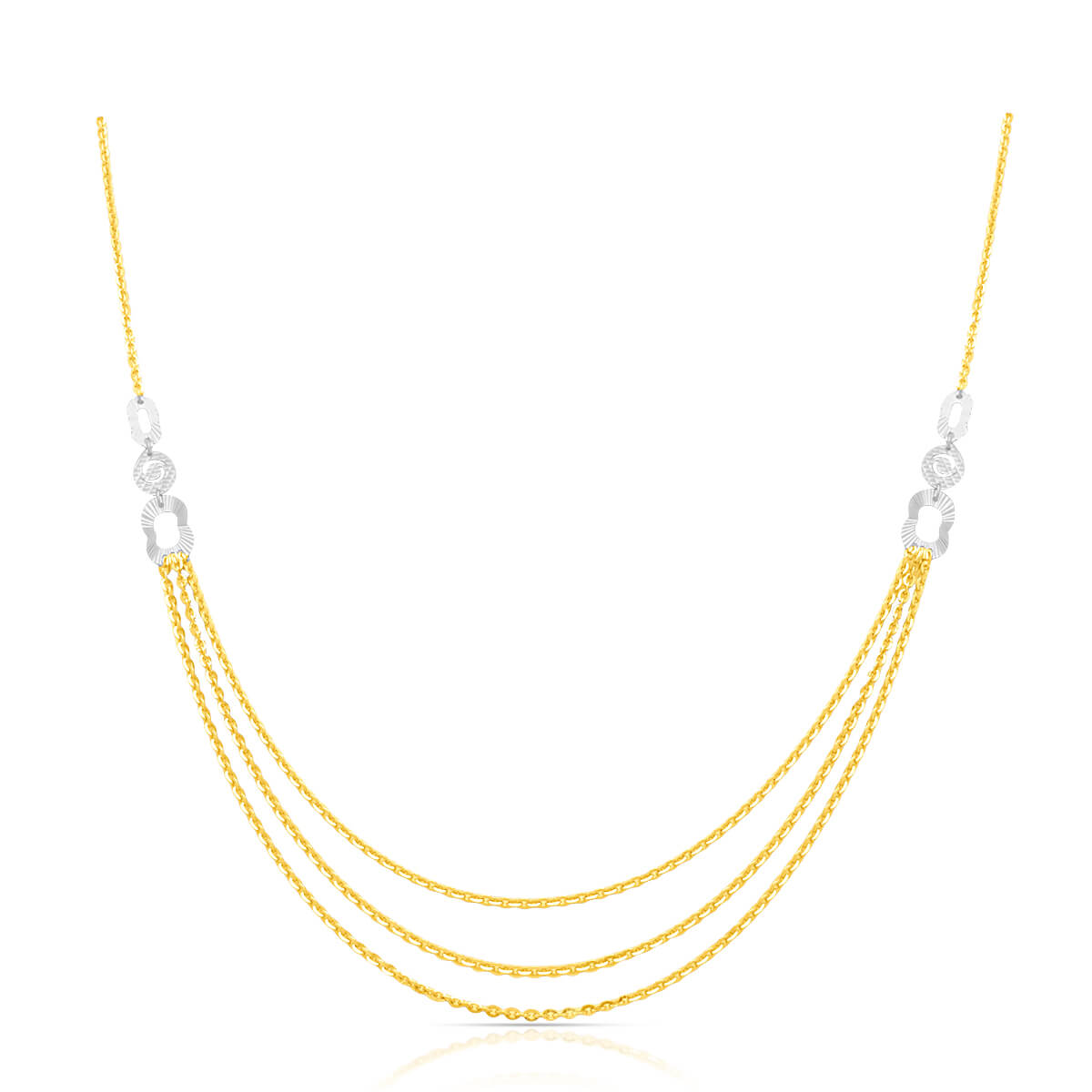 Wide Stride Gold Mini Necklace