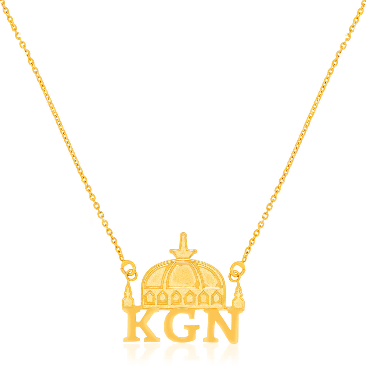 Sacred Khwaja Garib Nawaz Medallion Gold Pendant