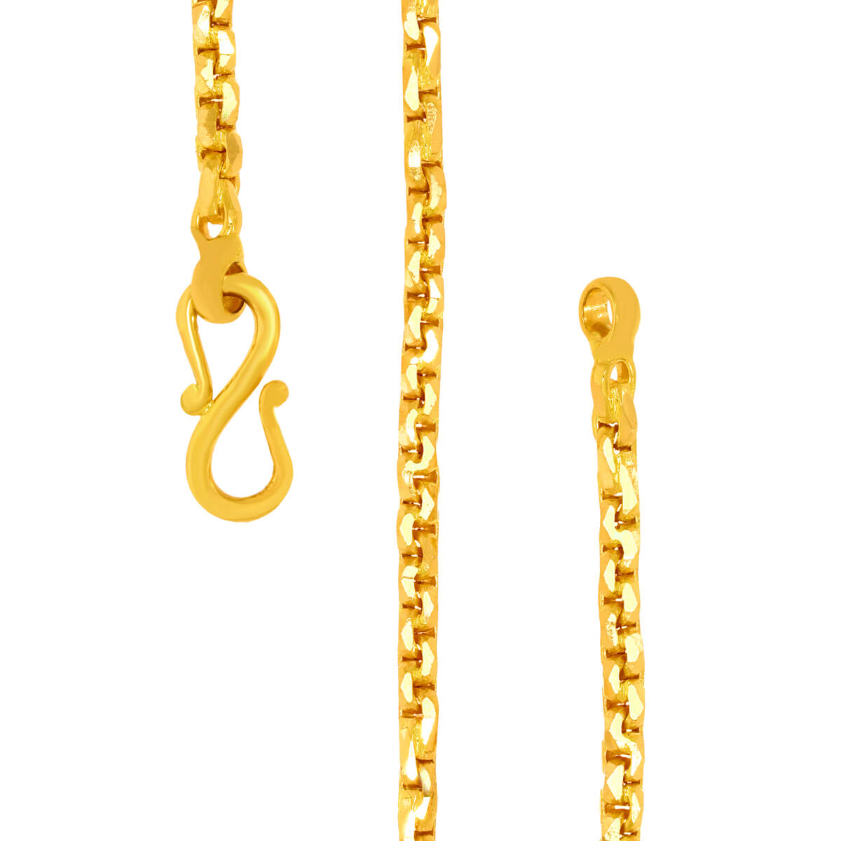 Masculine Elegance Men's Gold Chain with Free Gold Coin