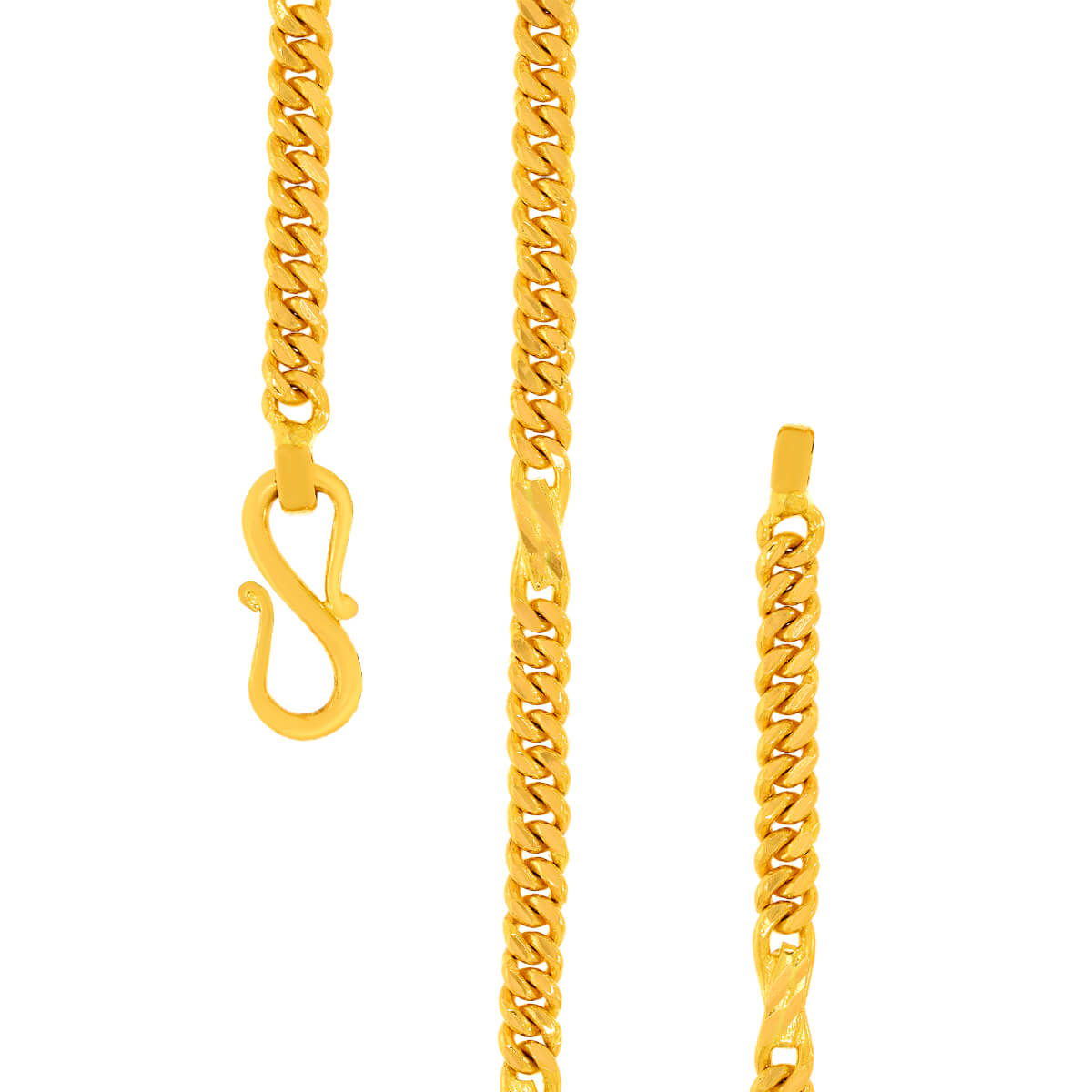 Sleek and Strong Men's Gold Chain