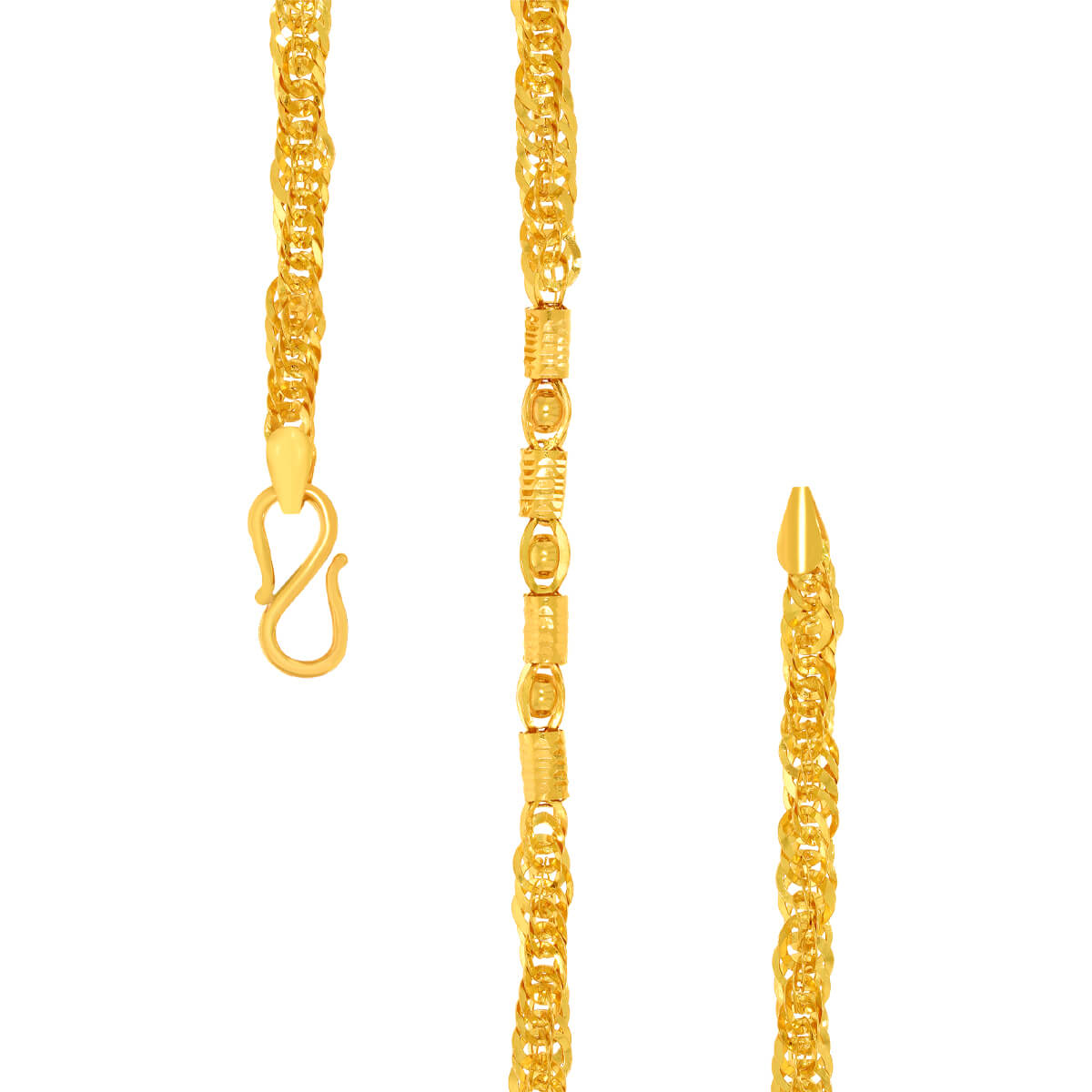 Modern Gentlemen Gold Chain for Men with Free Gold Coin