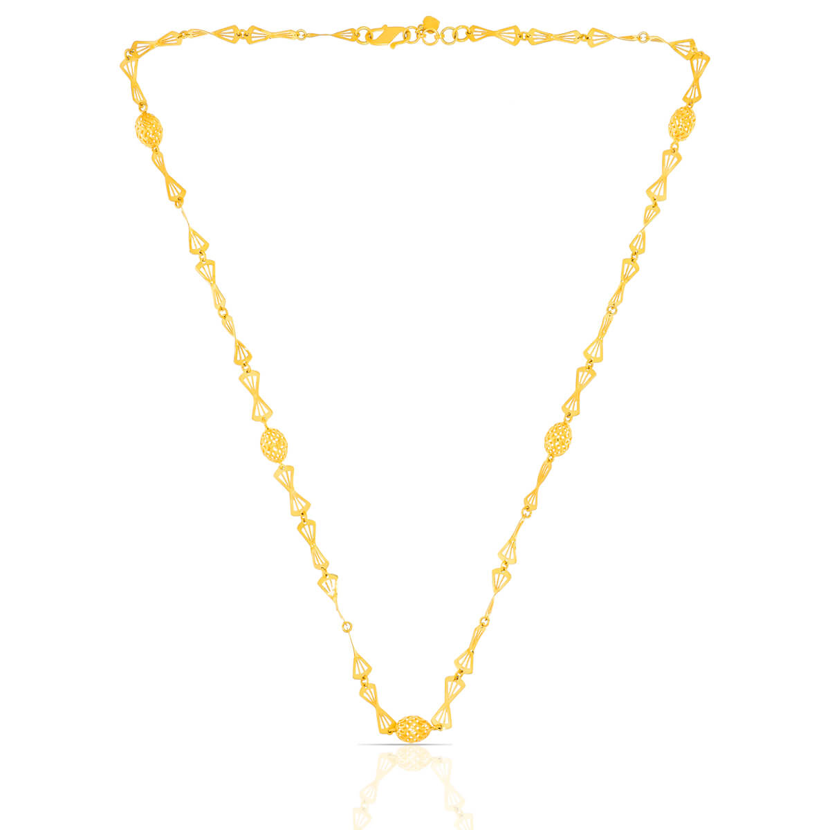 Golden Everyday Fancy Mini Chain Necklace