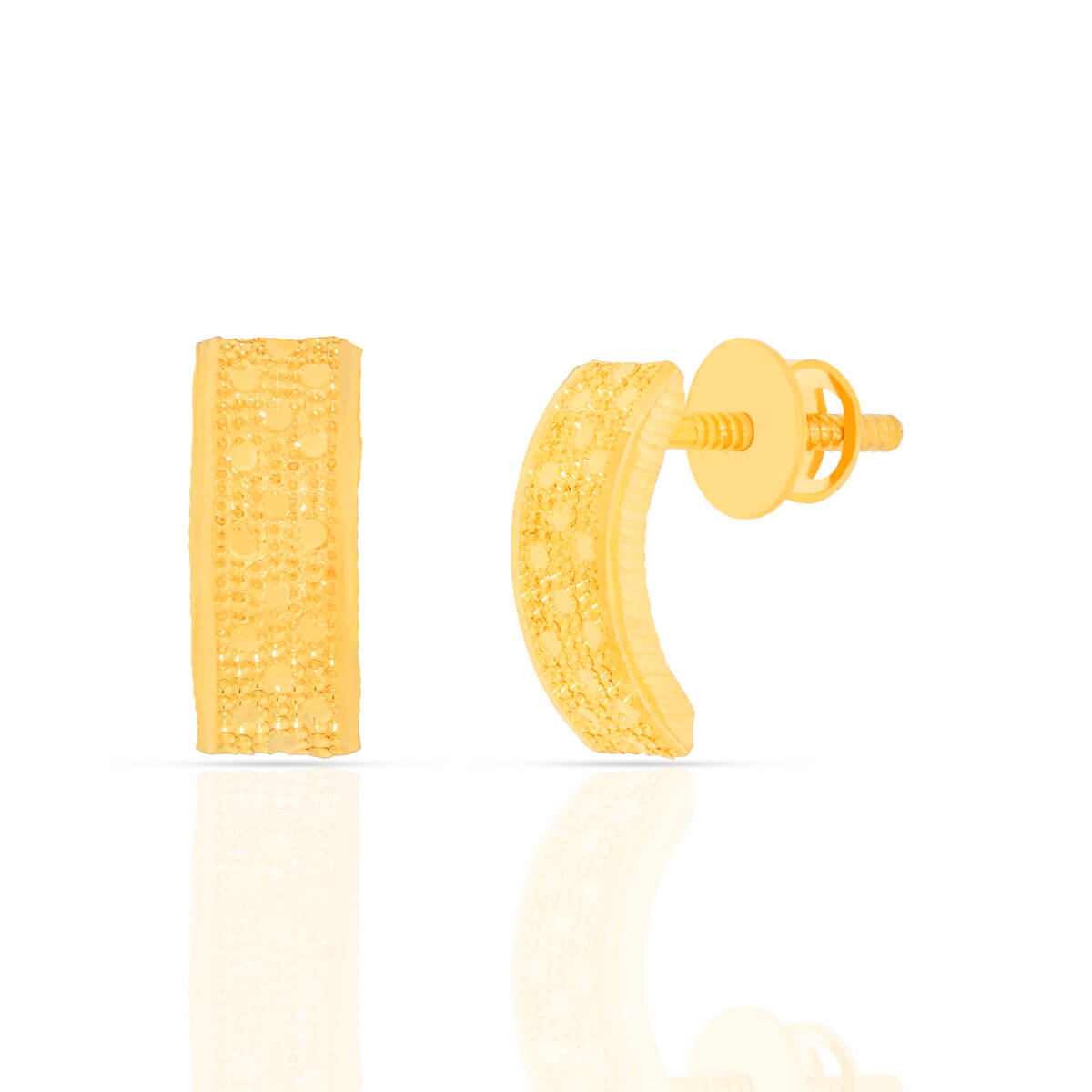 Gold Earring with Free Gold Coin