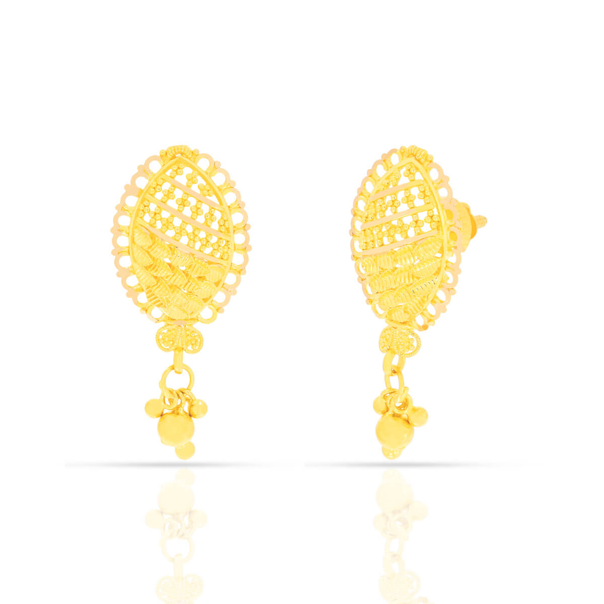 Gold Earring with Free Gold Coin