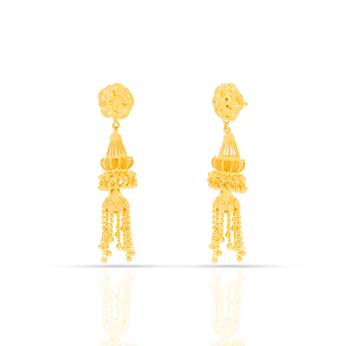 Gold Earring with Free Gold Coin