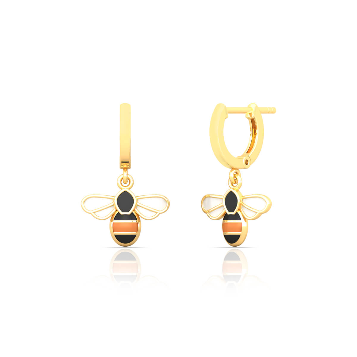 Gold Earring with Free Gold Coin