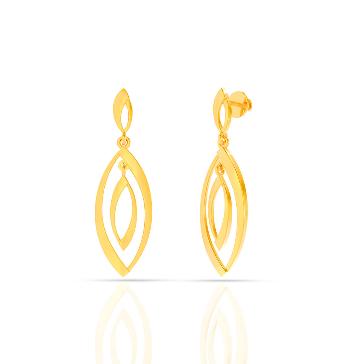 Celestial Droplet Danglers Earring with Free Gold Coin