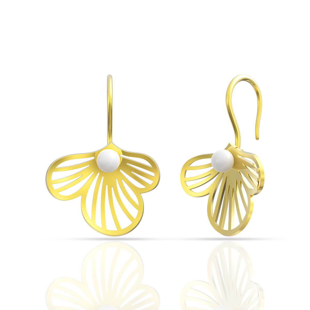 Floral Dream Dangles Earrings with Free Gold Coin