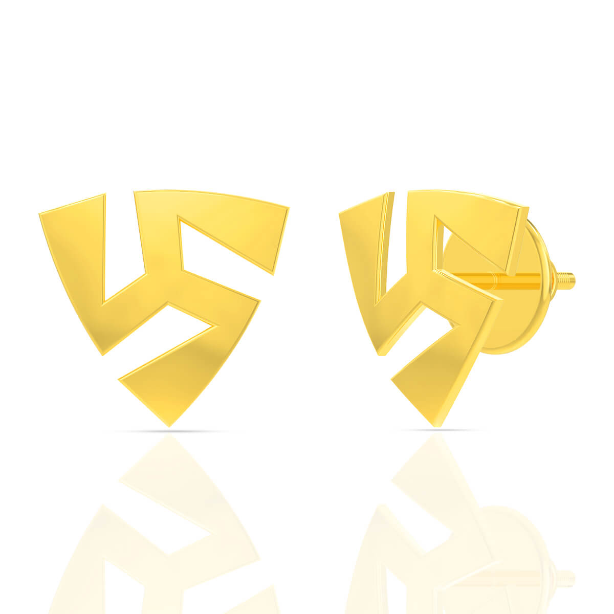 Gold Earring with Free Gold Coin