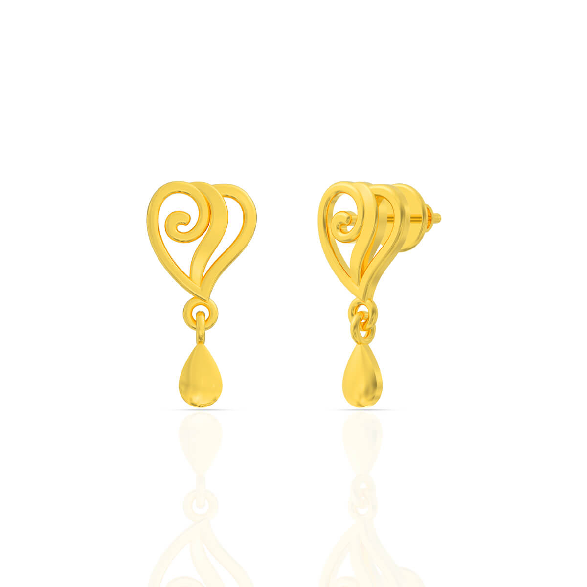 Gold Earring with Free Gold Coin