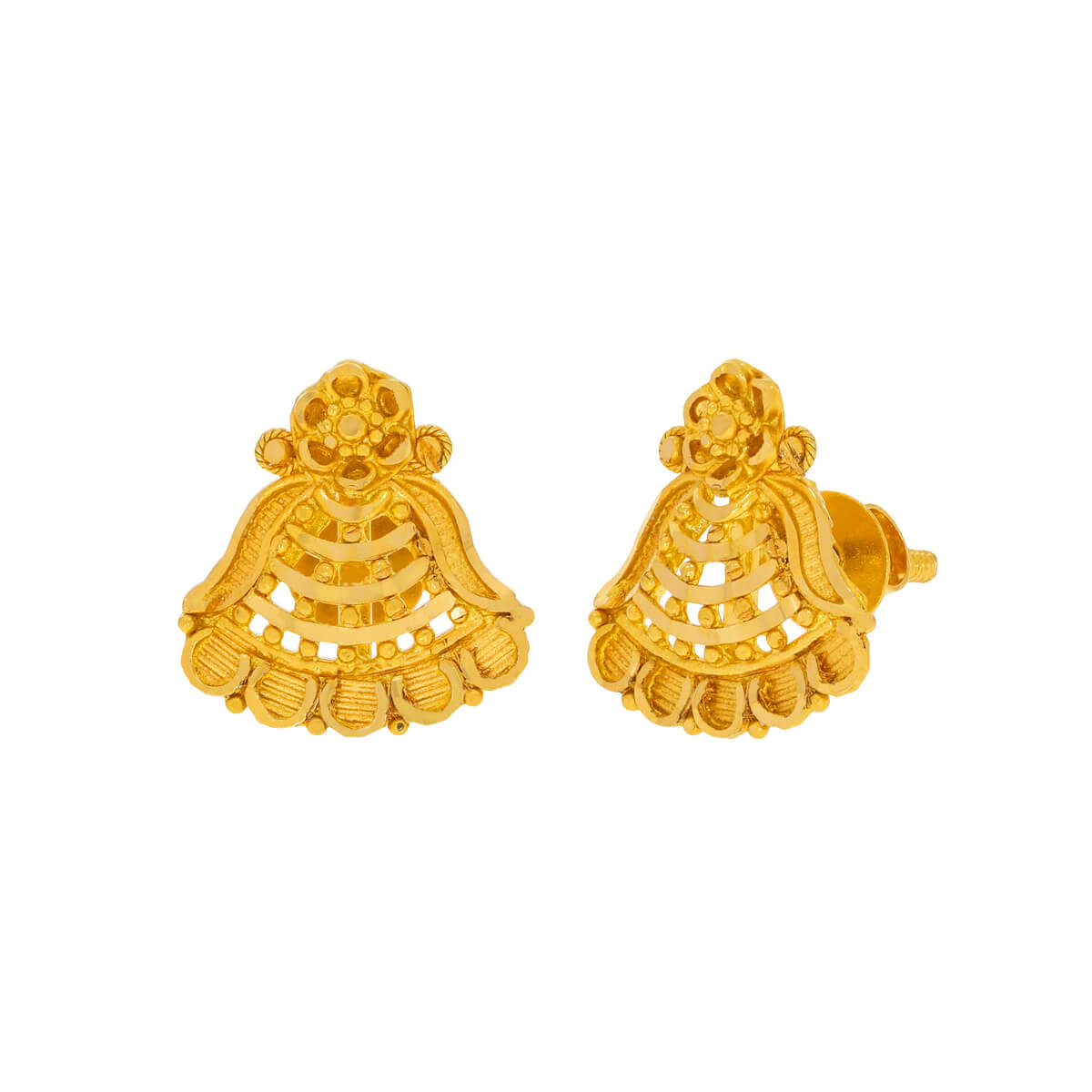 Piara Gold Earring with Free Gold Coin